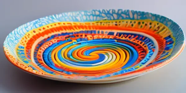 Декоративная посуда, тик, полимеры Размер: 42х11 см