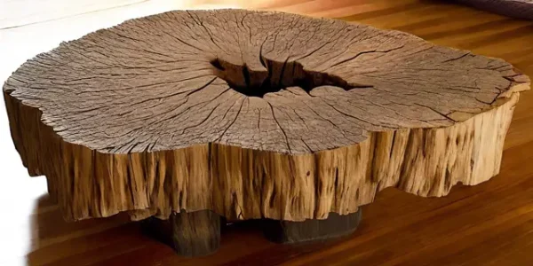 Журнальный стол из окаменелого дерева 46000