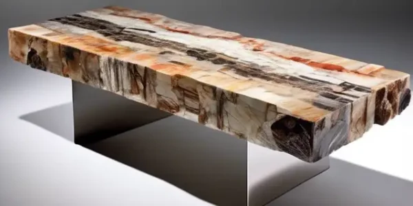 Журнальный стол из окаменелого дерева 84000